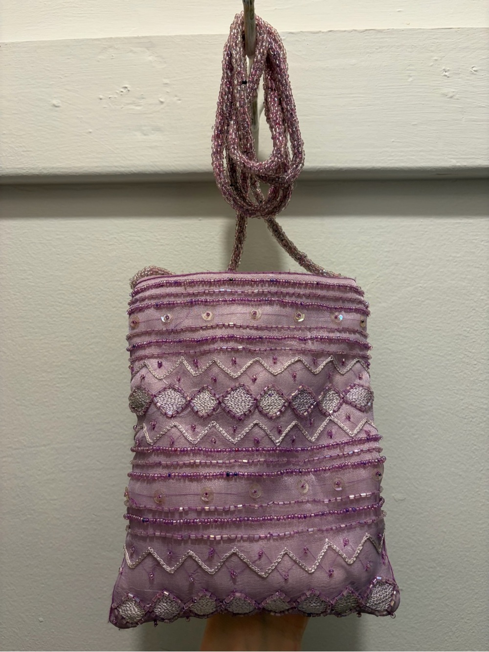 Vintage Beaded Crossbody